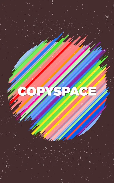 Zářivě barevné kruhovém pozadí abstraktní s copyspace Royalty Free Stock Vektory