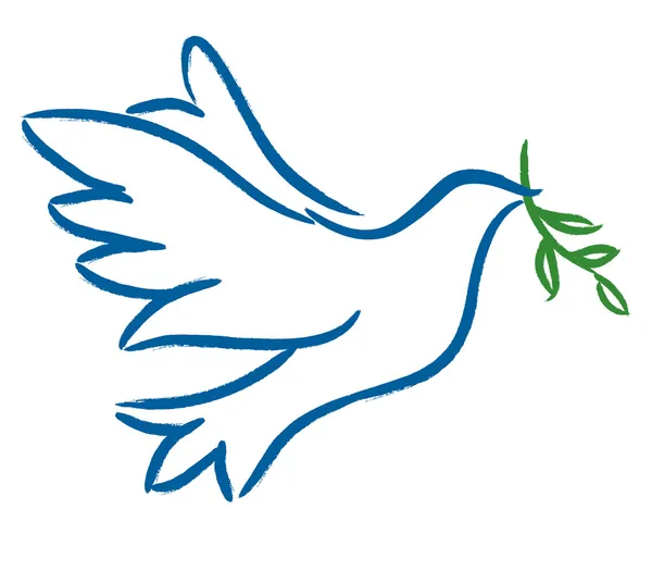 Dove - symbool van de vrede — Stockvector