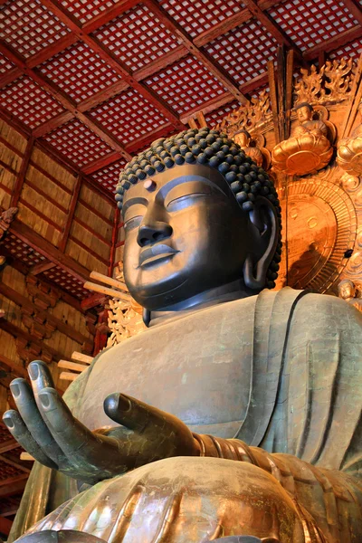 Μεγάλη rushana budda σε todaiji, Νάρα, Ιαπωνία — Φωτογραφία Αρχείου