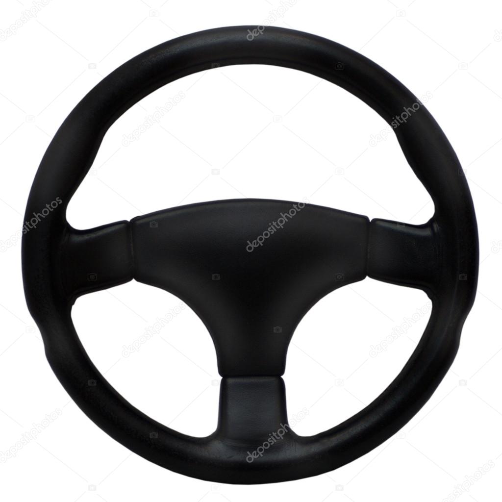 Steering wheel isolated on a white background
