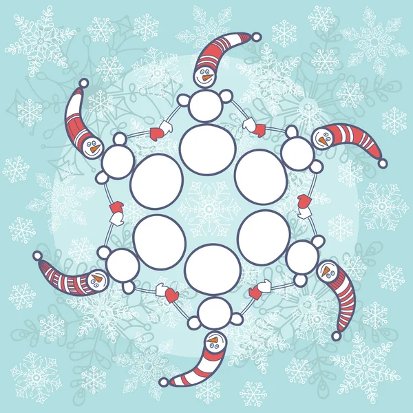 Snowmans — Stockvector