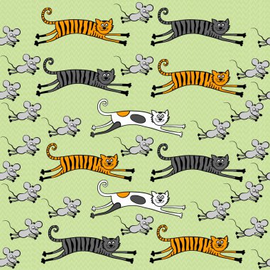 Kediler ve fareler ile Seamless Modeli