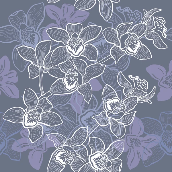 Fond floral sans couture . — Image vectorielle