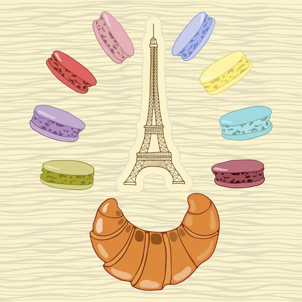 French sweets — Stock Vector