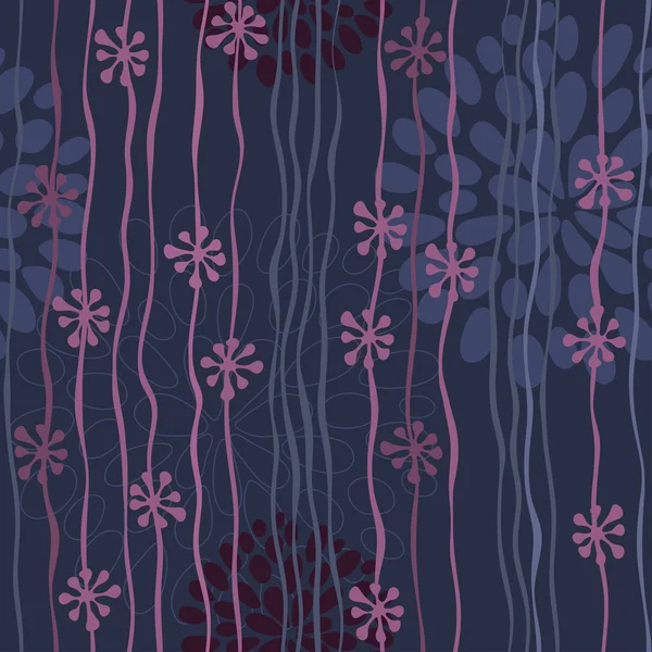 정교 한 미풍없는 꽃무늬 — 스톡 벡터
