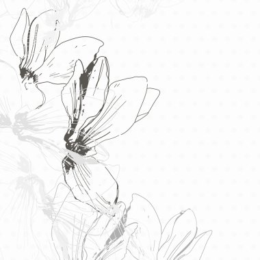 tek renkli davetiye veya Siklamen tebrik kartı