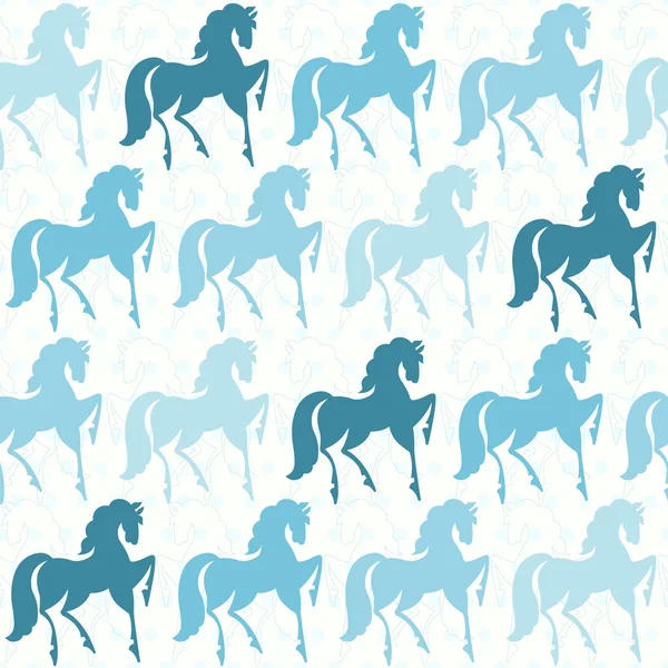 Pferde nahtlose Muster — Stockvektor