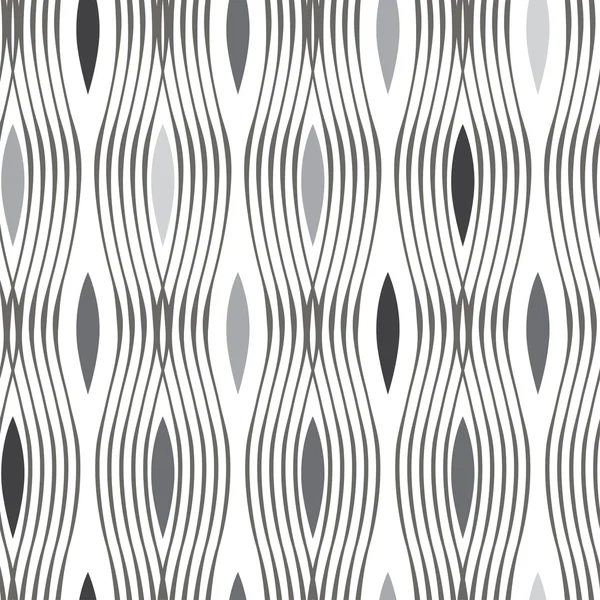Sömlös abstrakt mönster. svart och vit bakgrund. — Stock vektor