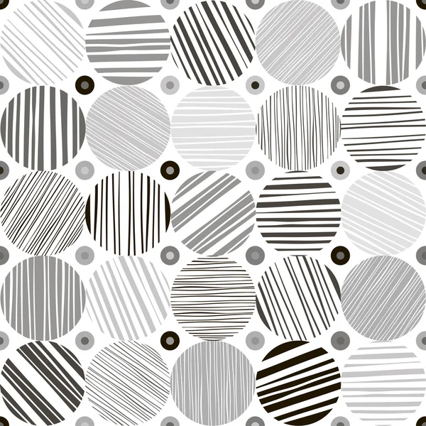 Nahtlose abstrakte monochrome Muster. — Stockvektor