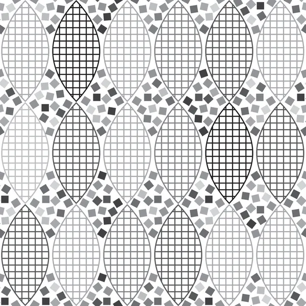 Abstraktes monochromes geometrisches Muster. — Stockvektor