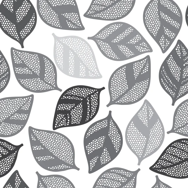 Patrón con hojas abstractas . — Vector de stock