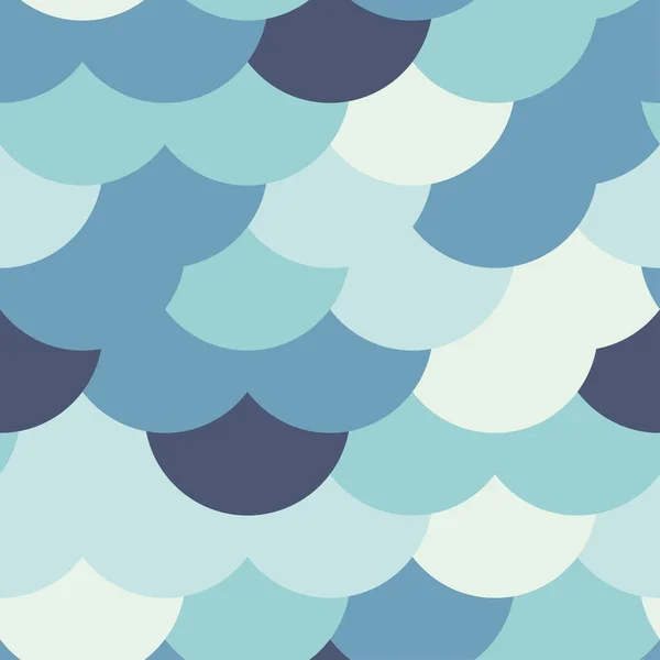 海を背景に 波状またはスケール 抽象ベクトル図 — ストックベクタ
