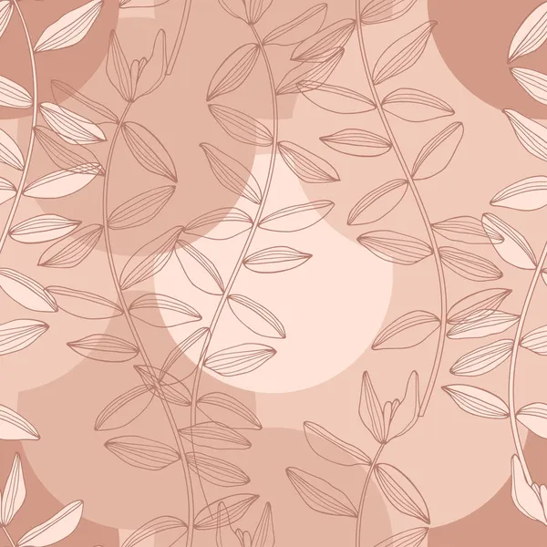 Цветочная Геометрическая Абстракция Бесшовный Фон Пастельные Цвета Вектор — стоковый вектор