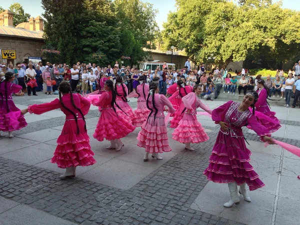 Folklorik dans grupları — Stok fotoğraf