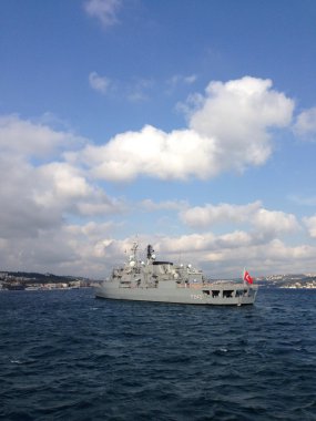 Türkiye istanbul'da savaş gemisi