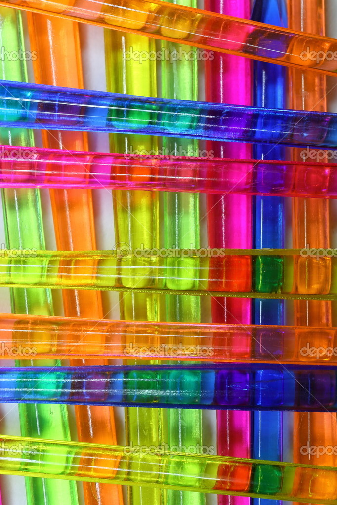 Colored glass rods — Stock Photo © pozitronov 15323107