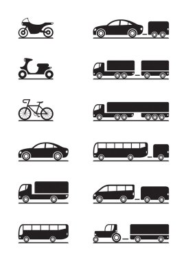 Road vehicles icons