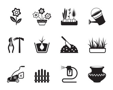 çiçek ve Bahçe Icons set