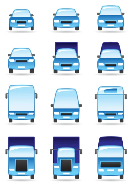 Conjunto de iconos de transporte por carretera — Archivo Imágenes Vectoriales
