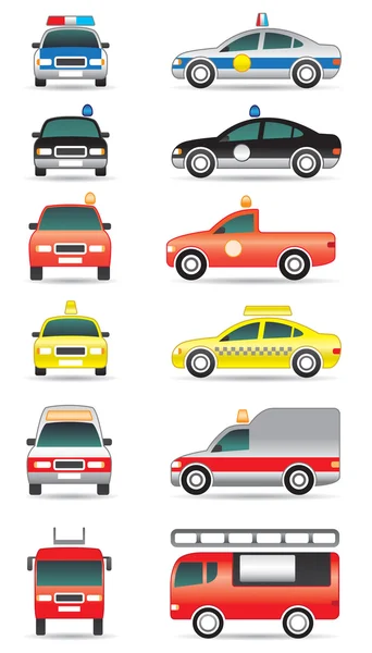 Special purpose cars — Stock Vector