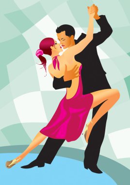 balo salonu dans dansçı çifti