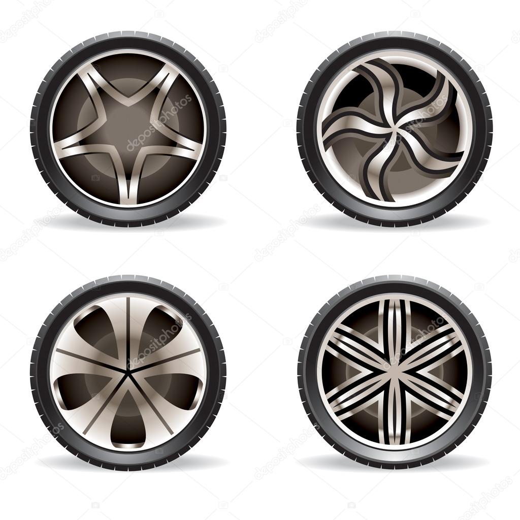 Aluminum rims set