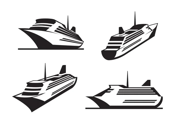 Cruceros en perspectiva — Archivo Imágenes Vectoriales