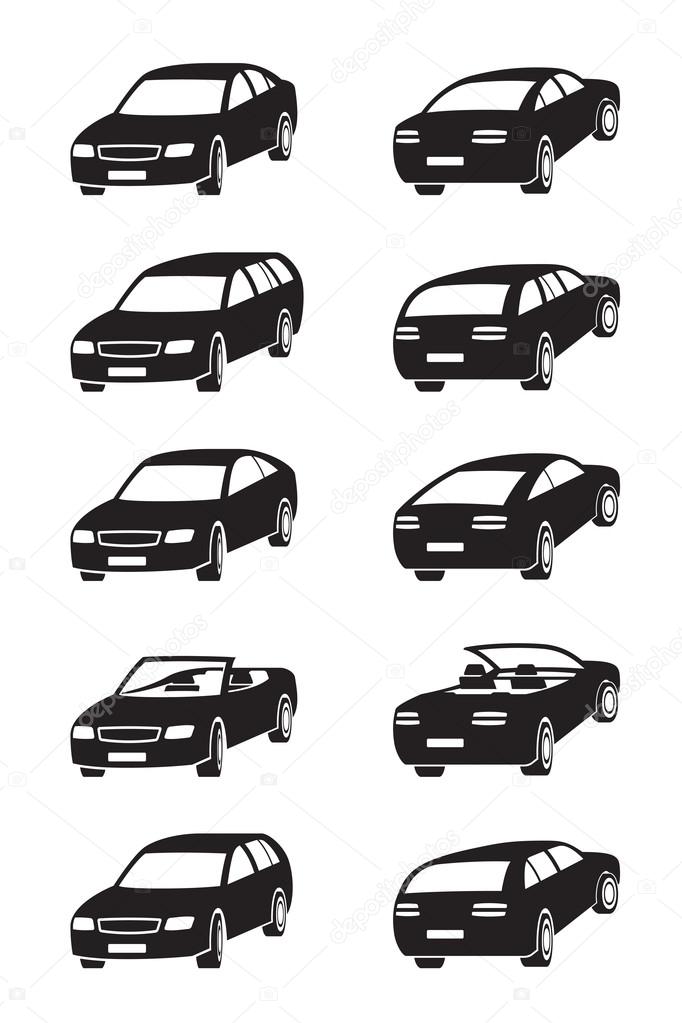 Different cars in perspective