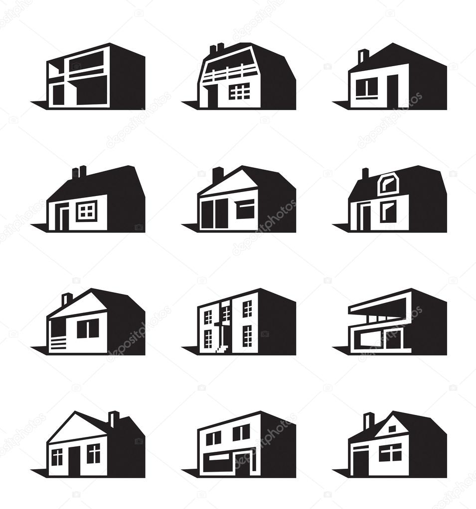 Various types of houses