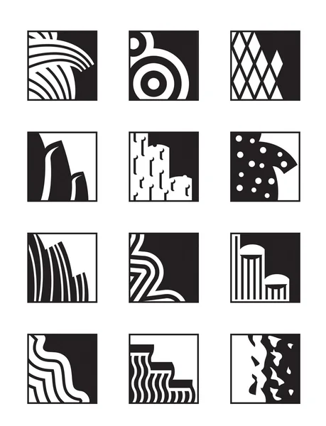Different building surfaces — Stock Illustration Different building surfaces Royalty Free Stock Illustrations