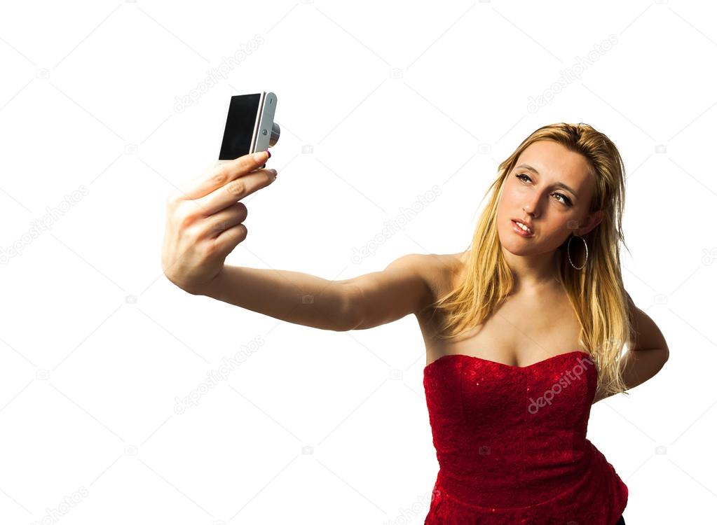 Woman Making Selfie
