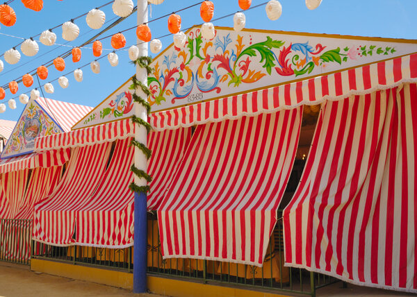 Feria Caseta Sevilla — Foto de Stock
