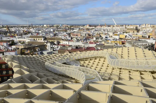 View of Seville from the Metropol Parasol — Stock Photo, Image