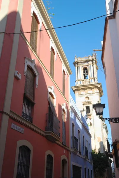 Bunte Straße von Sevilla — Stockfoto