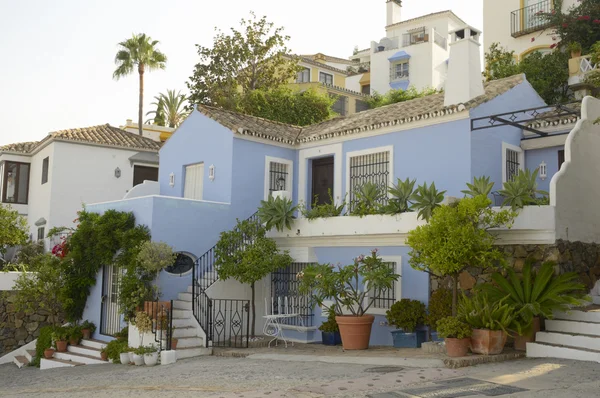 Blaues andalusisches Haus — Stockfoto