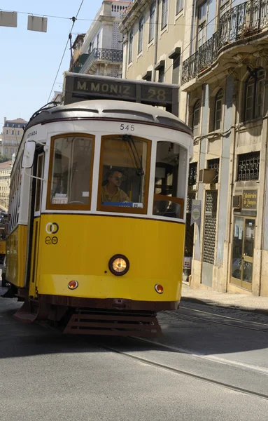 Línea 28 Tranvía de Lisboa — Foto de Stock