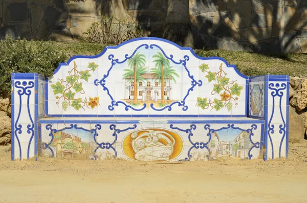 Banco de azulejos — Foto de Stock