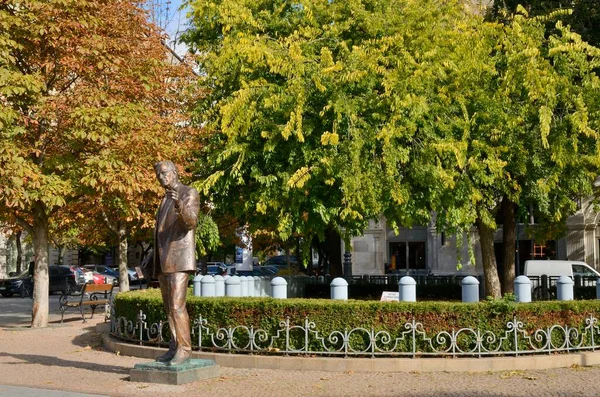 Budapest Hongarije Oktober 2021 Standbeeld Ter Ere Van Amerikaanse President — Stockfoto