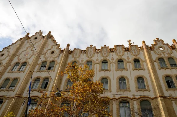 Bella Facciata Storica Nel Centro Storico Del Lato Pest Budapest — Foto Stock