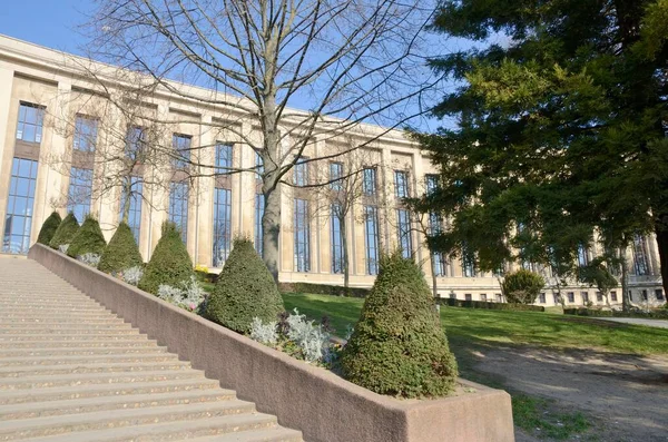 Edifício Jardins Trocadero Paris França — Fotografia de Stock