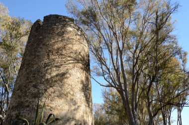 Ancon Kulesi, Marbella, Malaga, Endülüs, İspanya 'nın batı kıyısında bir işaret kulesi..