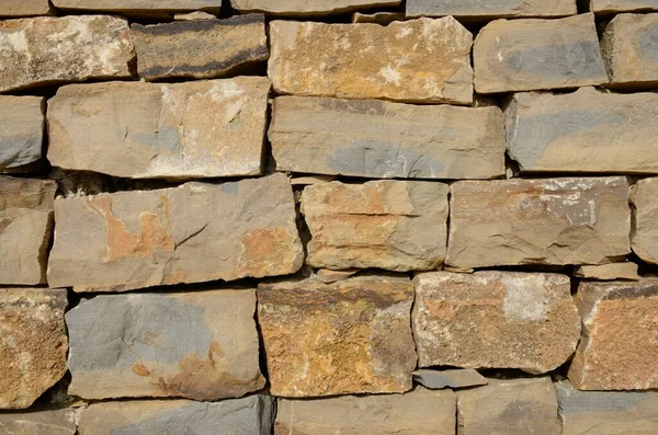 Rustic Wall Big Irregular Stones Estepona Malaga Andalusia Spain — Stock Photo, Image