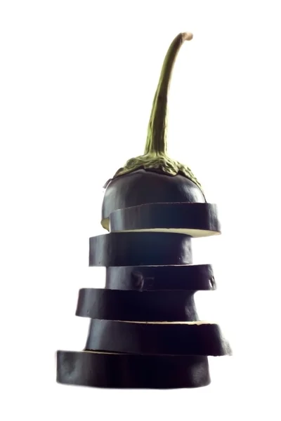 doğranmış patlıcan