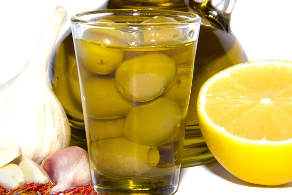 zeytin, zeytinyağı ve limon