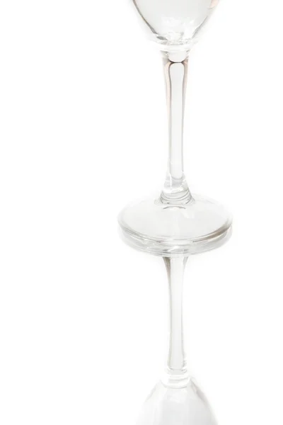 Şampanya cam ayna üzerinde