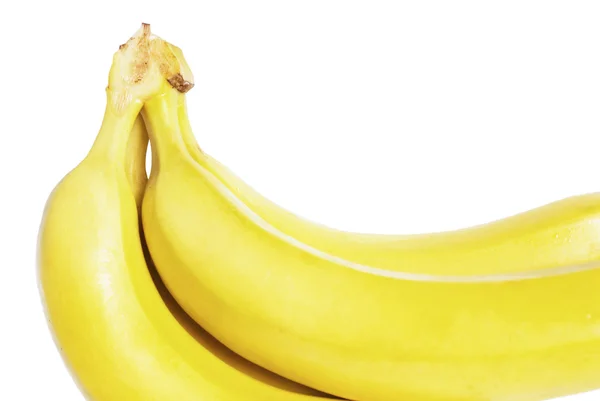 Bananer på vit bakgrund — Stockfoto