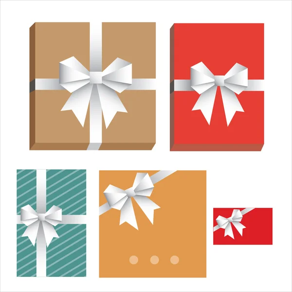 Vector gift wrapping collection — Stock Vector