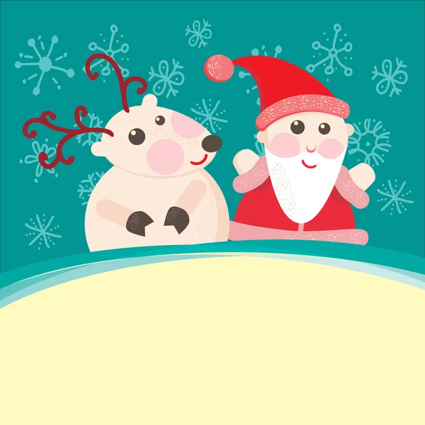 Weihnachts- und Neujahrsgrußkarte, — Stockfoto