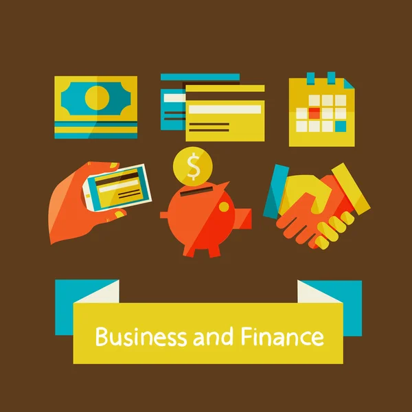 Concepto financiero y empresarial. — Vector de stock