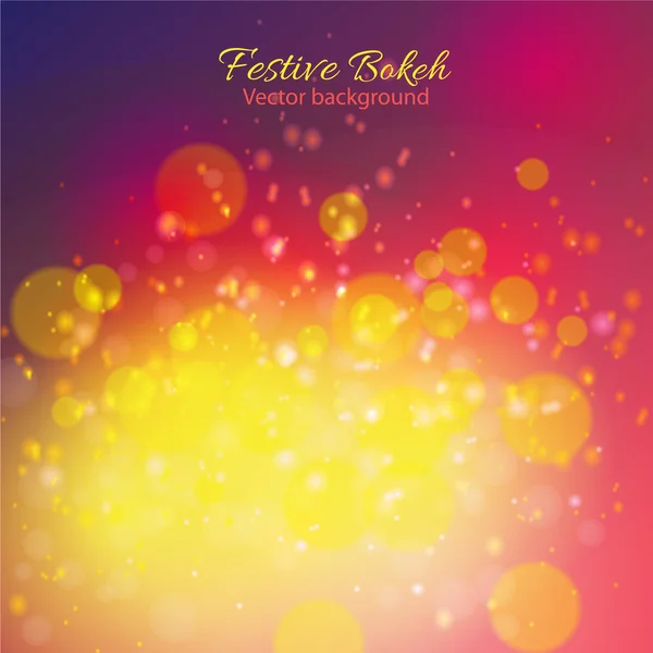 Bokeh festivo abstracto . — Vector de stock